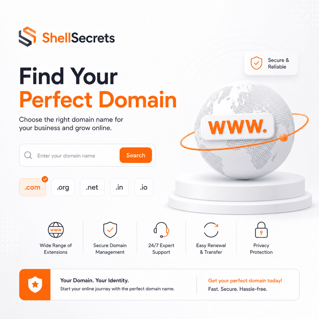 Domain registration illustration