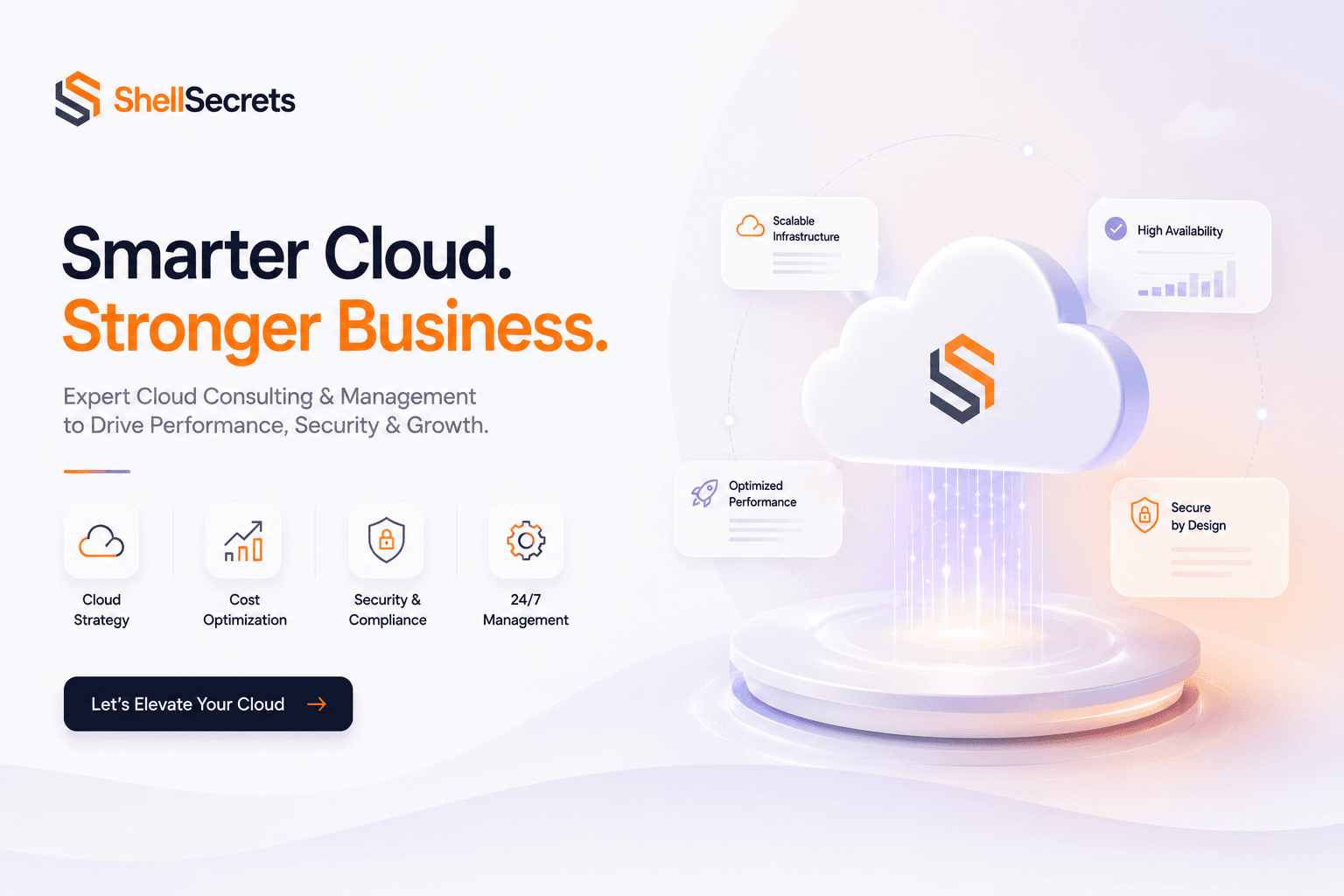 Cloud consulting architecture illustration
