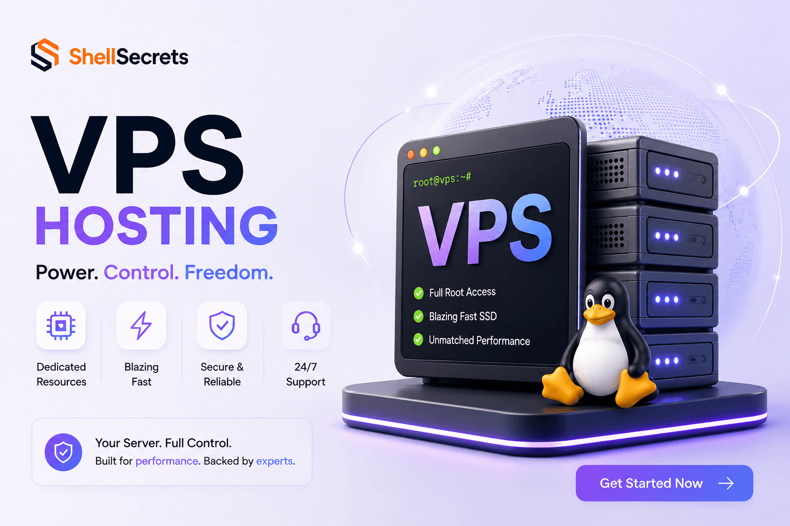 VPS hosting illustration