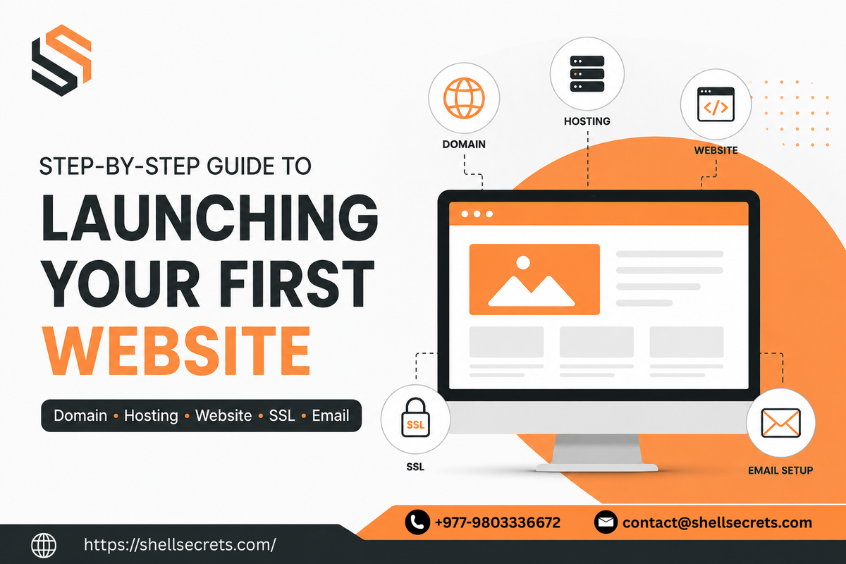 Step-by-Step Guide to Launching Your First Website (Domain, Hosting, SSL & Setup)
