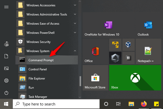 CMD Option in Start Menu in Windows?